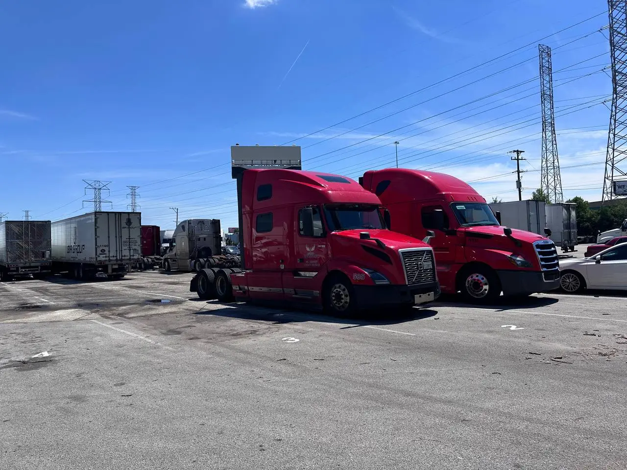 Red Wise Wheeler trucks ready for dispatch